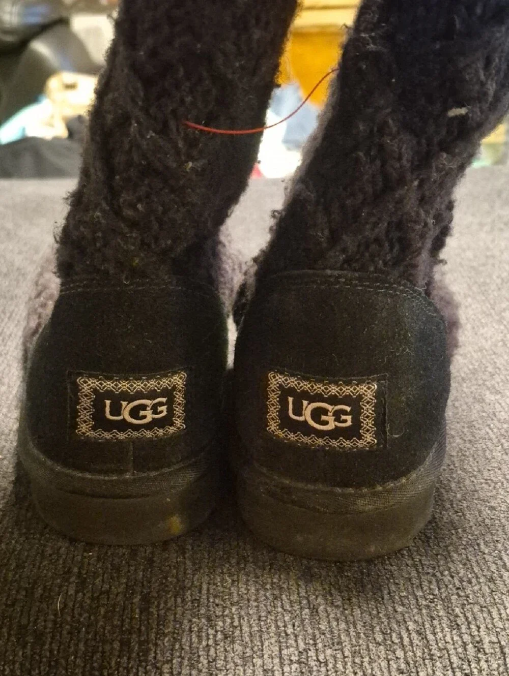Knit Button-Accent Women's Tall Boot - Dark Brown